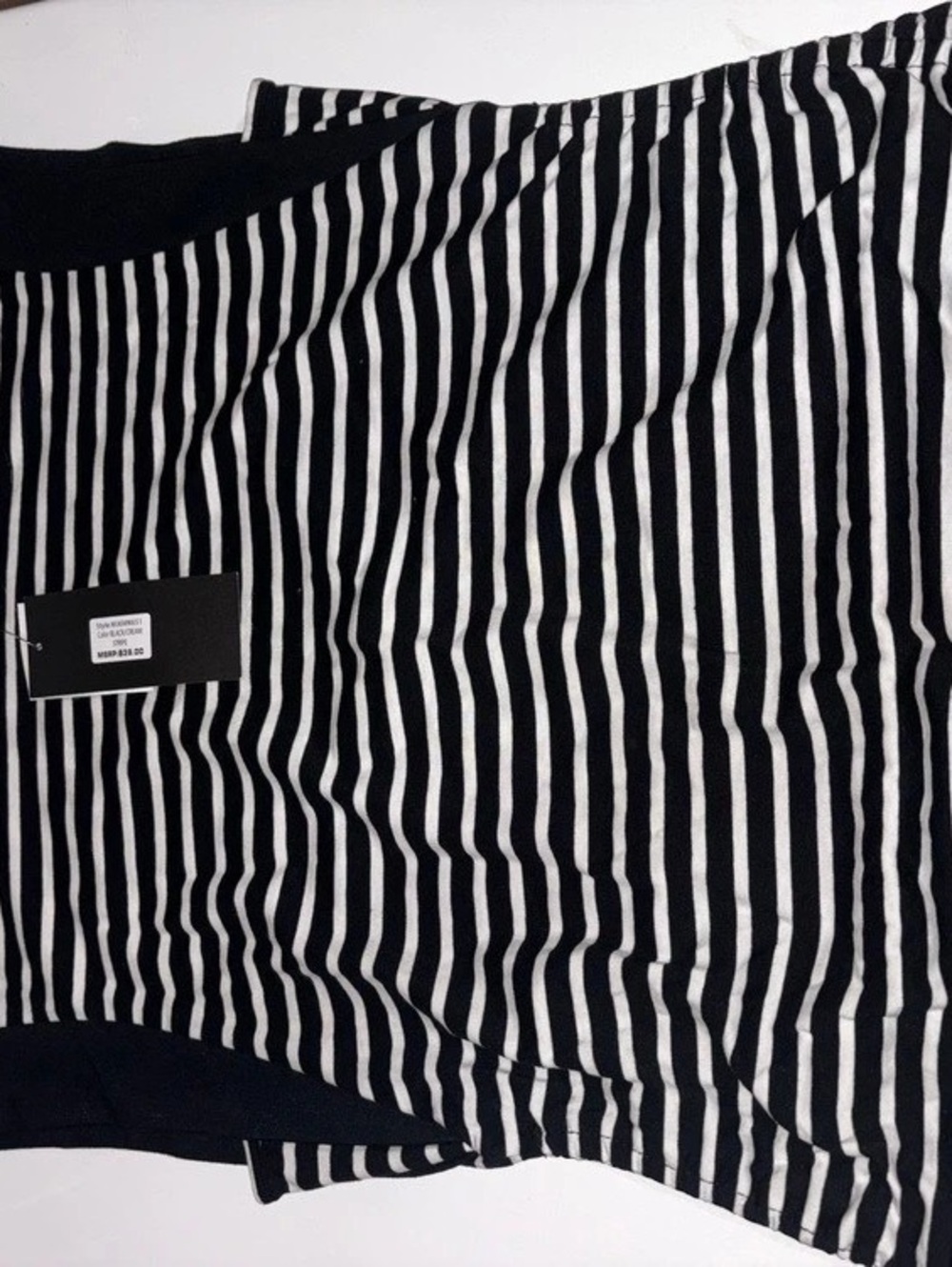 Marc New York Striped Shirt in Black & White